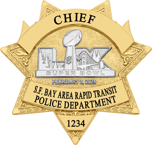 BART Police Super Bowl LX Gold Star A