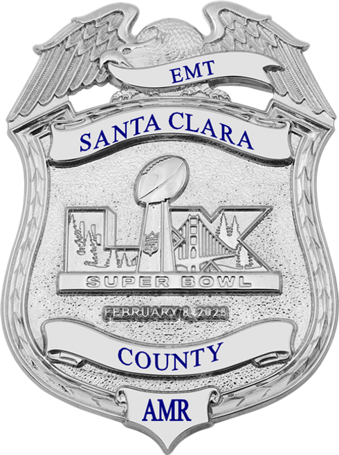 AMR Super Bowl LX Silver Eagle Top Shield