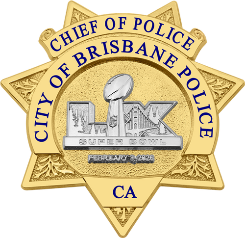 Brisbane Police Dept. Super Bowl LX Gold Star B