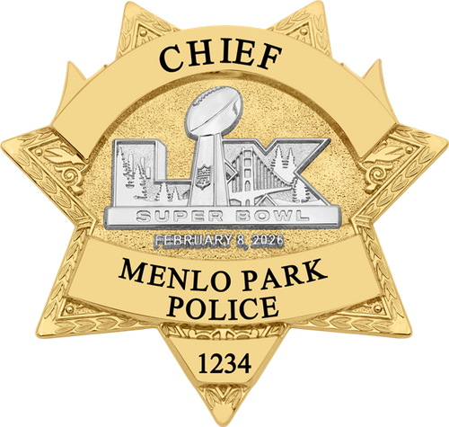 Menlo Park Police Super Bowl LX Gold Star A