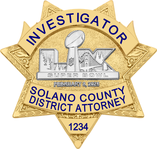 Solano County District Attorney Super Bowl LX Gold Star A