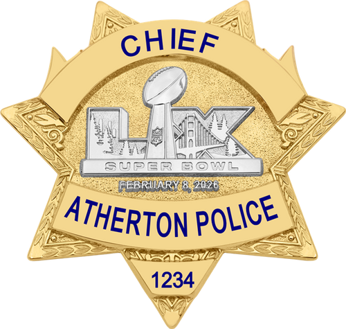 Atherton Police Super Bowl LX Gold Star A