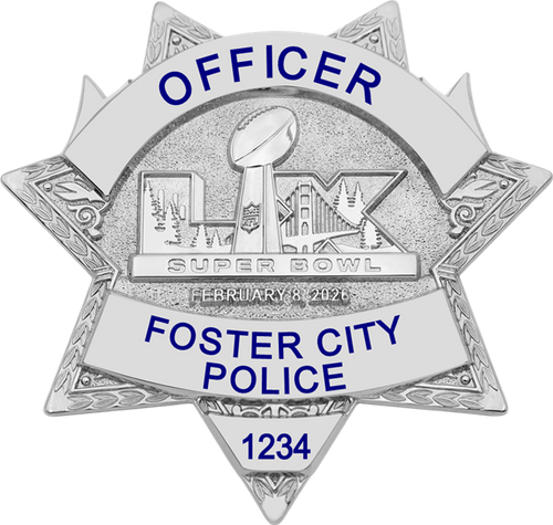 Foster City Police Super Bowl LX Silver Star A