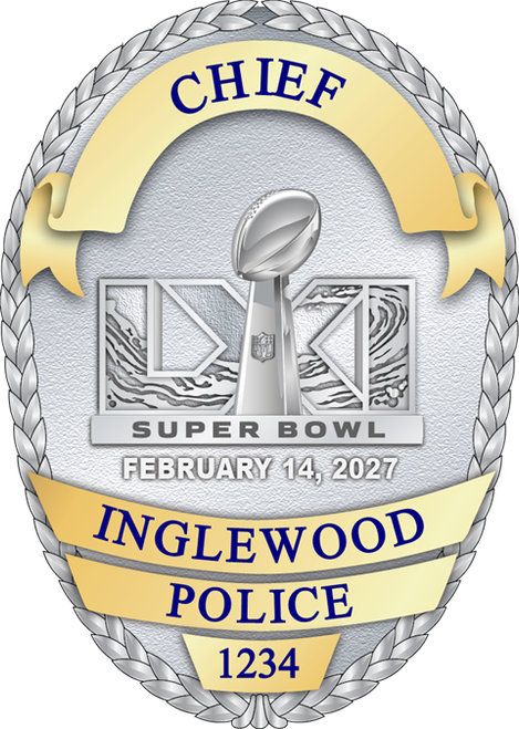 Inglewood Police Oval Shield