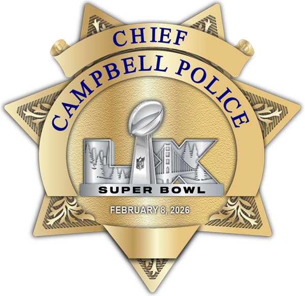 Campbell Police Super Bowl LX Gold Star