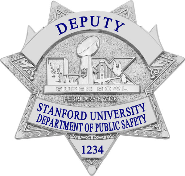 Stanford Univ. DPS Super Bowl LX Silver Star