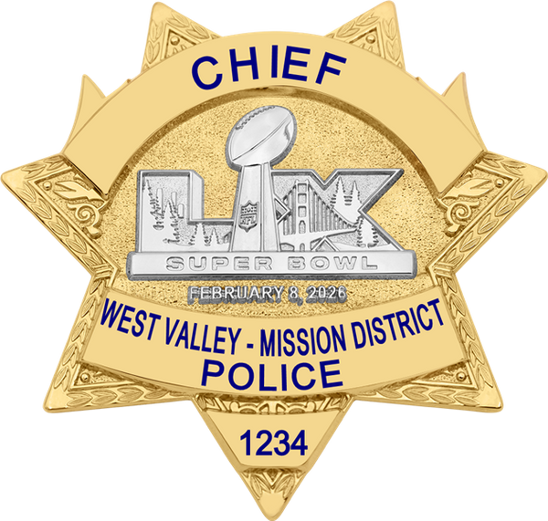 West Valley - Mission District Police Super Bowl LX Gold Star