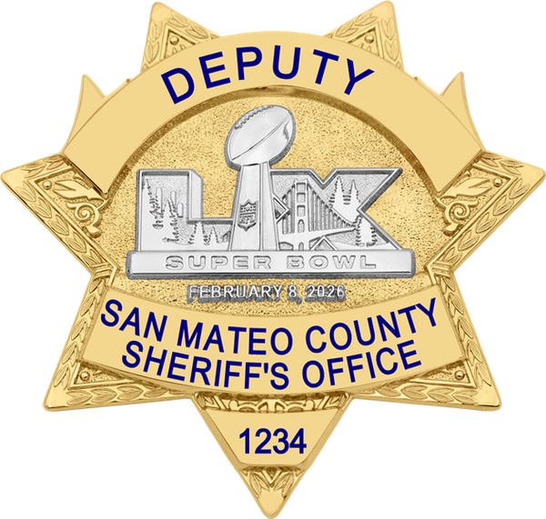 San Mateo County Sheriff's Office Super Bowl LX Gold Star