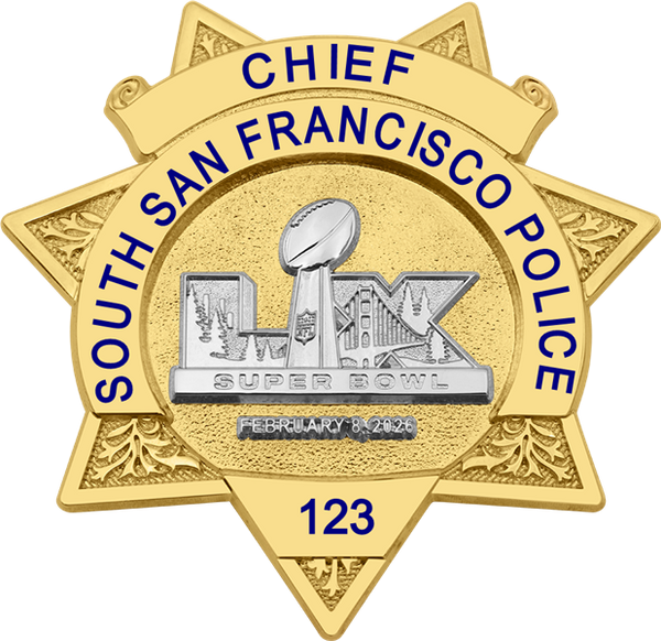 South San Francisco Police Super Bowl LX Gold Star B