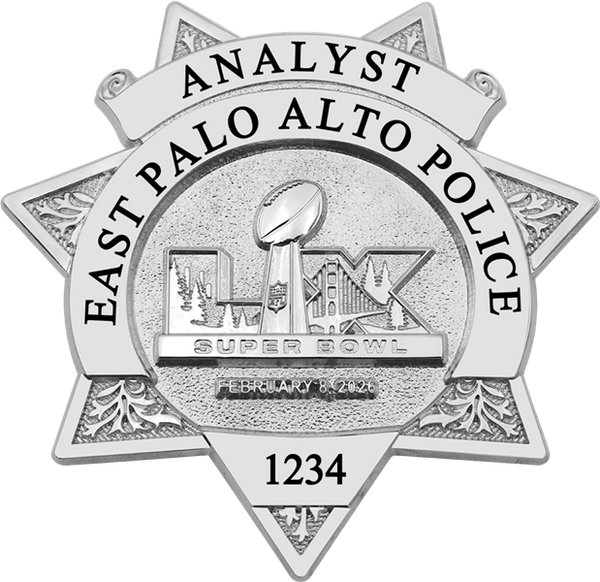 East Palo Alto Police Super Bowl LX Silver Star B