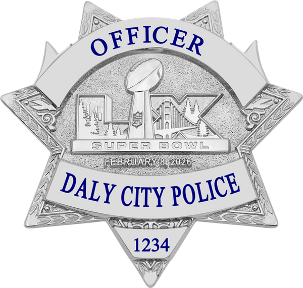 Daly City Police Super Bowl LX Silver Star A
