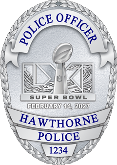 Hawthorne Police Dept. Oval Shield