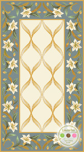 Kit Arraiolos  - Tapete Lírios do Vale 0.75 x 1.40 m