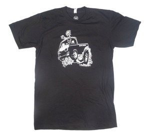 Unisex Blue King 1st Generation Ford Econoline Pickup with Skeletor T Shirt. Unisex Blue King 1st Generation Ford Econoline Pickup with Skeletor T Shirt.