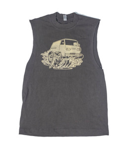 Blue King Ford Econoline 1st Generation Cargo Van with Smoking Tires Tank Top. Blue King Ford Econoline 1st Generation Cargo Van with Smoking Tires Tank Top.