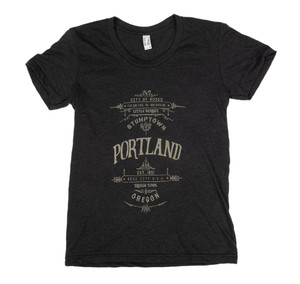 Blue King Portland Nicknames Women's T Shirt on mannequin. Blue King Portland Nicknames Women's T Shirt on mannequin.