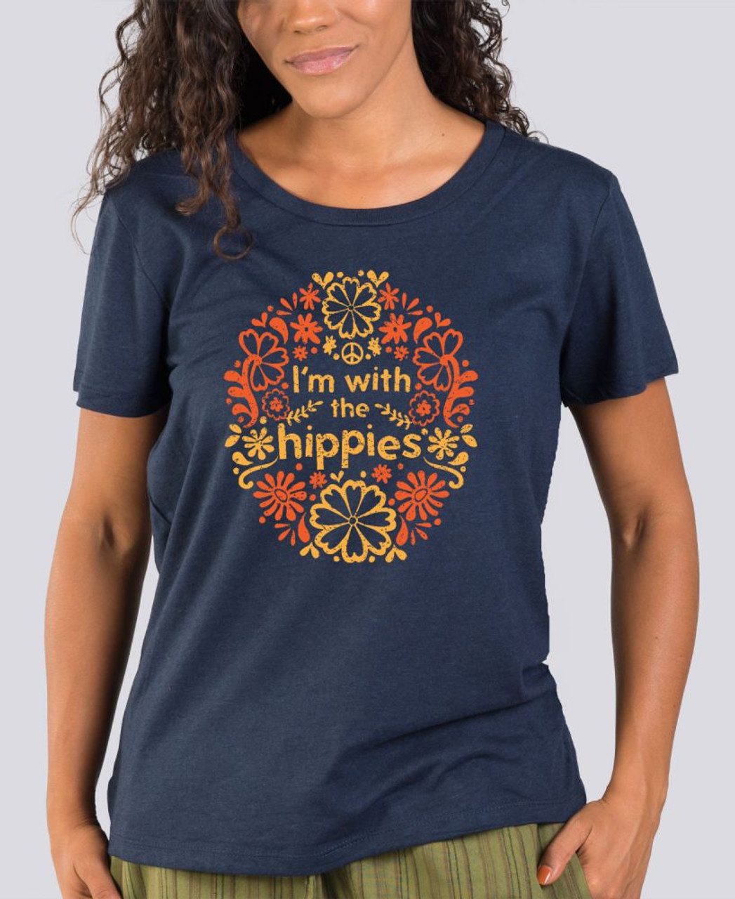 I'm with The Hippies Bamboo T-Shirt Plus Size Available X-Large