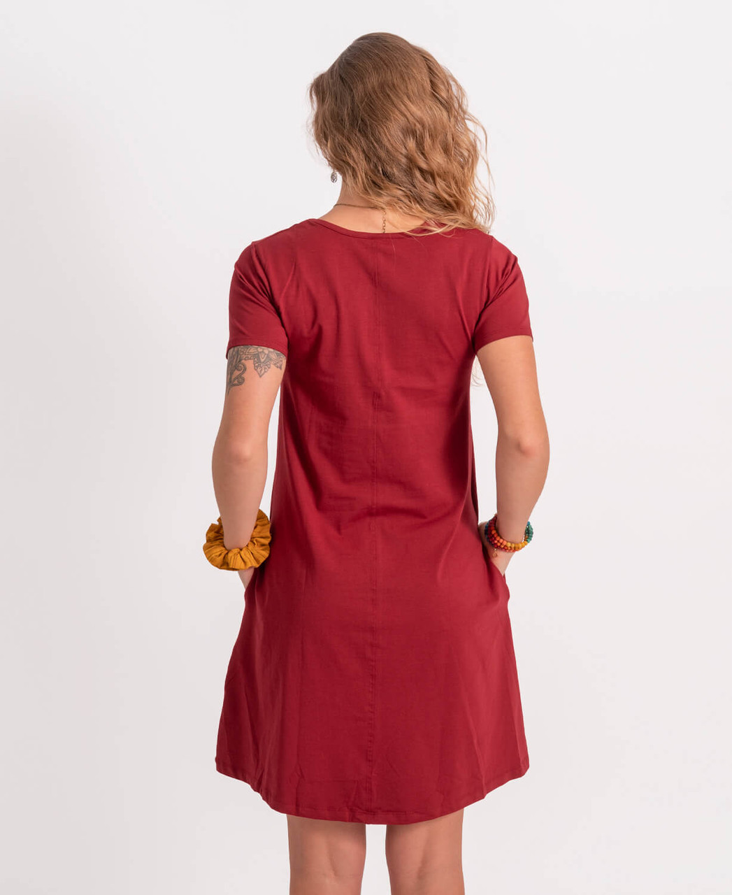 open lace back dress Ribbed Bodycon Midi Dress Plus Size Red / X-Large