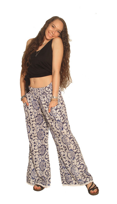 Floral Cotton Pants