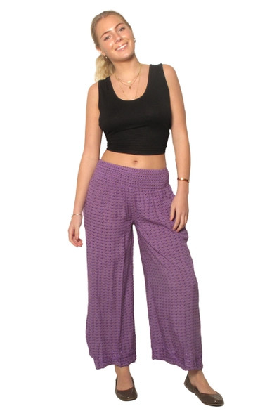 Rayon Palazzo Pants-Assorted Colors