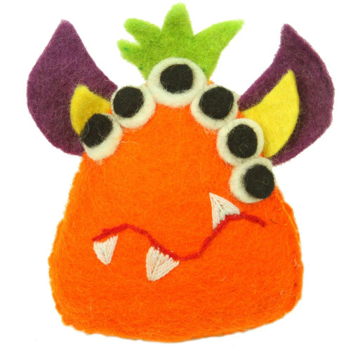 Felt Orange Tooth Monster