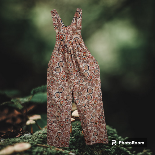 SALE! Mushroom Print Overalls-Assorted Colors