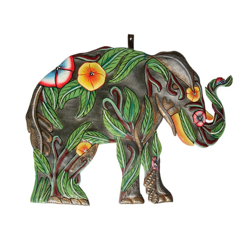 Hibiscus Elephant Wall Art