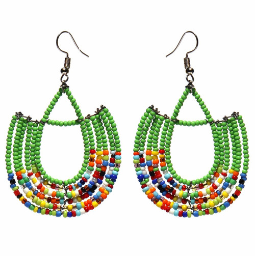 Maasai Dangle Basket Earrings