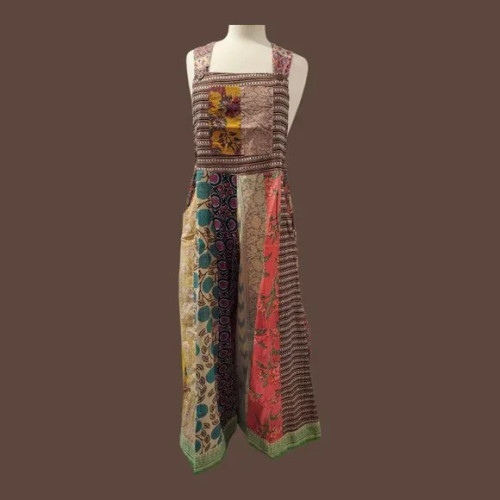 Traveler Lounge Patchwork Overalls-Large (Exact Pattern)