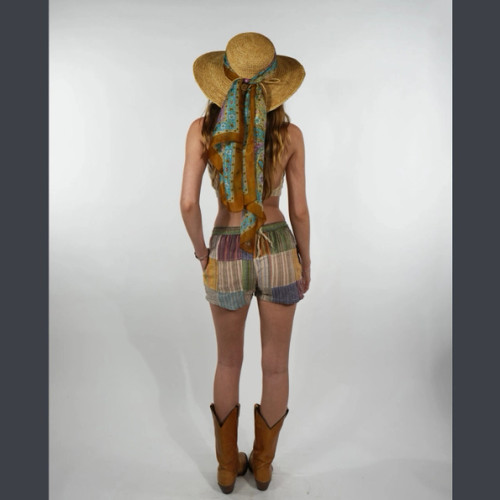 Patchwork Hot Shorts-Assorted Colors