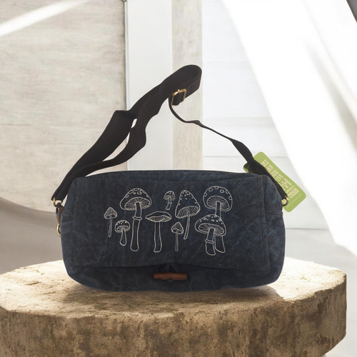 Mushroom Waist Belt/Sling Bag-Blue