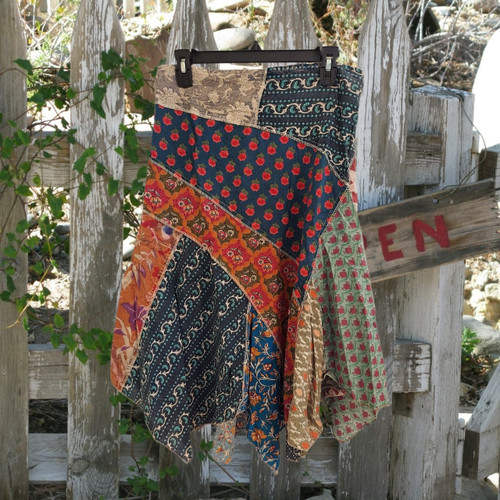 Cotton Patchwork Pixie Skirt-Size L/XL EXACT PATTERN