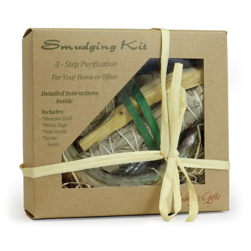 Purification Kit Palo Santo Kit - Sage - Yerba Santa - Abalone shell
