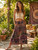 Rayon Tie-Dye Gauchos w/ Drawstring Waist