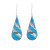 Abalone & Turquoise Teardrop Earrings