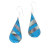 Abalone & Turquoise Teardrop Earrings
