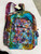 Printed & Embroidered Tie Dye Canvas Backpack