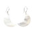 Mother of Pearl Crescent Moon Earrings