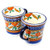 Flared Coffee Mugs Set-Orange & Blue