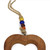 Handcrafted Wood Heart Chime w/ Iron Bell