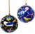 Hand Painted Bird Ornaments-Set of 2