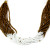 Multistrand Maasai Bead Necklace-White/Gold