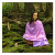 Maha Mantra Meditation Prayer Shawl-Purple Large