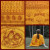 Shiva, Parvati and Ganesh Meditation Prayer Shawl-Yellow Large