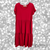 Pre-Loved Scooped Neck Tiered Red Dress 