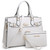 Dasein Logo Satchel w/ Matching Wristlet-Assorted Colors