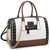 Dasein Patent Faux Leather Barrel Body Satchel-Assorted Colors