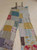 FREE SHIP! Rayon Patchwork Overalls-X-Large-EXACT PATTERN