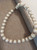 Pre-Loved Chunky Faux Pearl Necklace w/ Rhinestone Caps