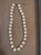 Pre-Loved Chunky Faux Pearl Necklace w/ Rhinestone Caps